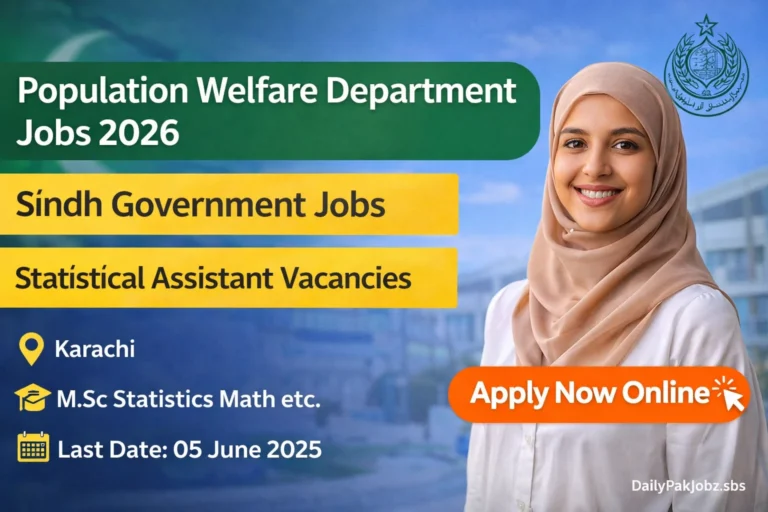 Population Welfare Jobs 2026