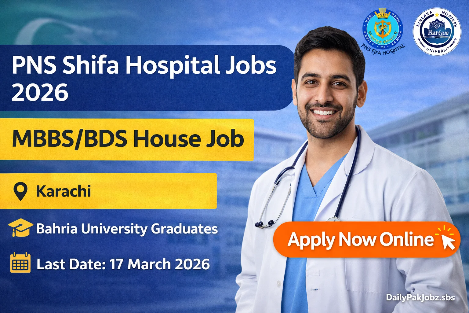 PNS Shifa Hospital Jobs 2026
