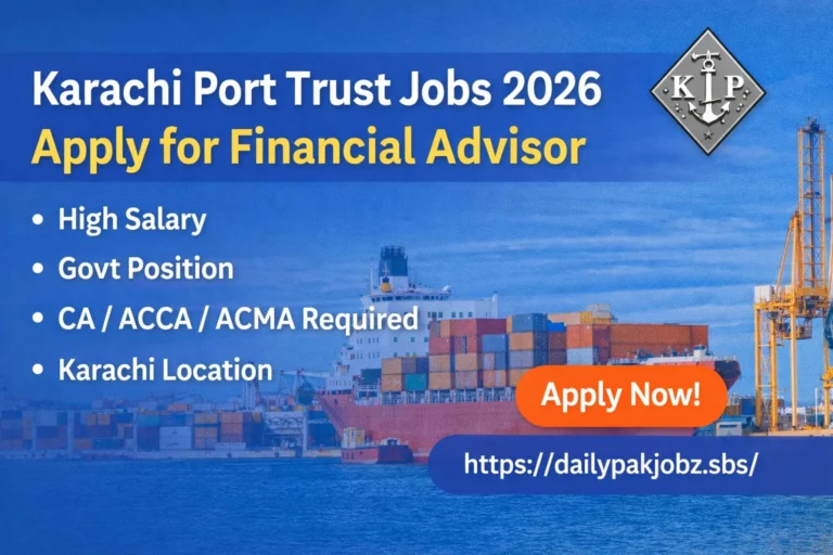 KPT Jobs 2026 Pakistan