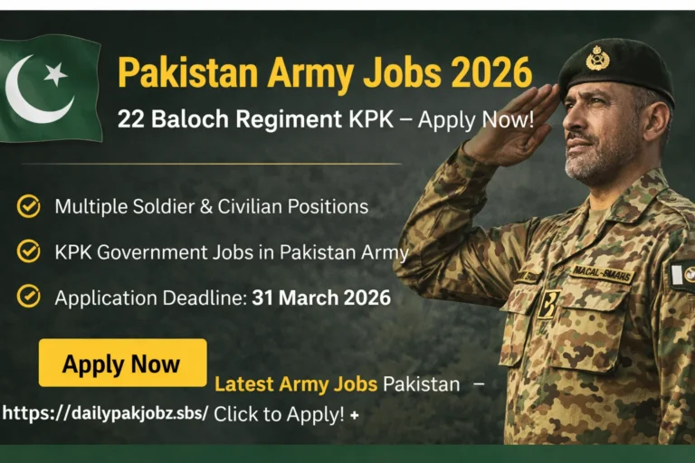 Pakistan Army Jobs 2026