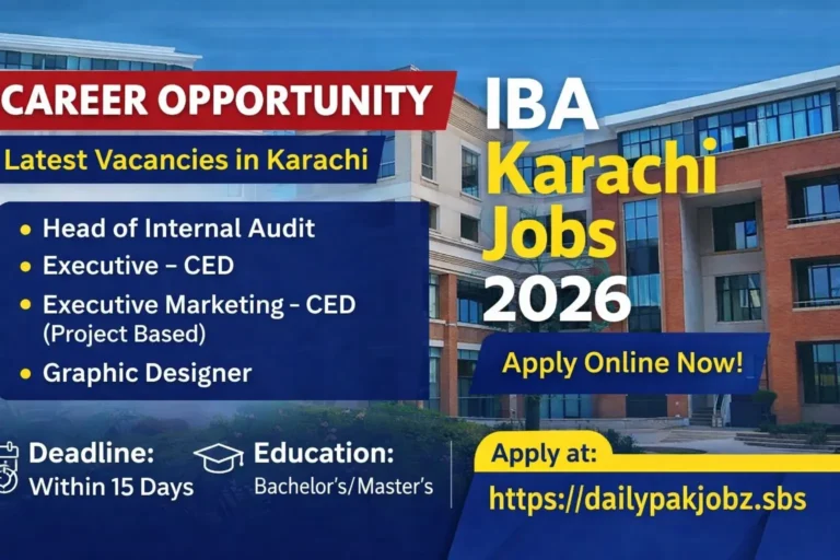 Latest IBA Jobs Karachi 2026