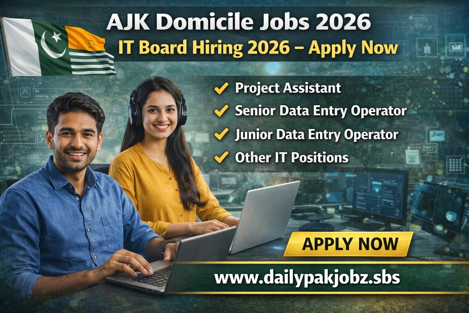 AJK Domicile Jobs 2026 — IT Board Hiring 2026