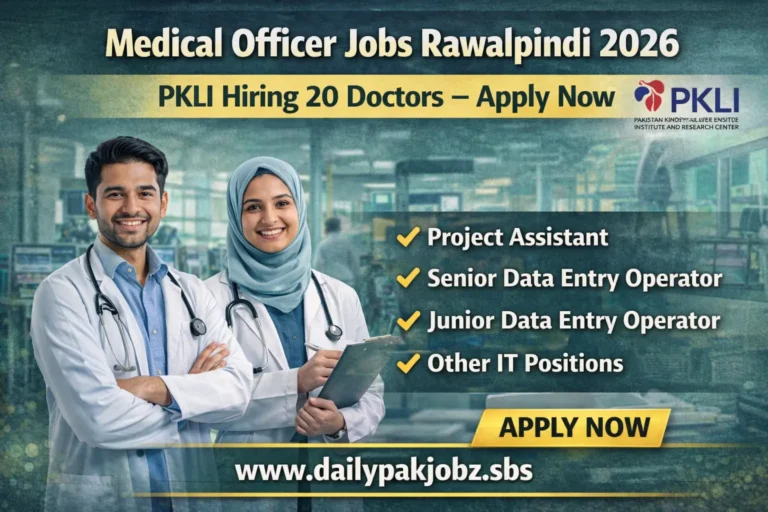 Medical Officer Jobs Rawalpindi 2026