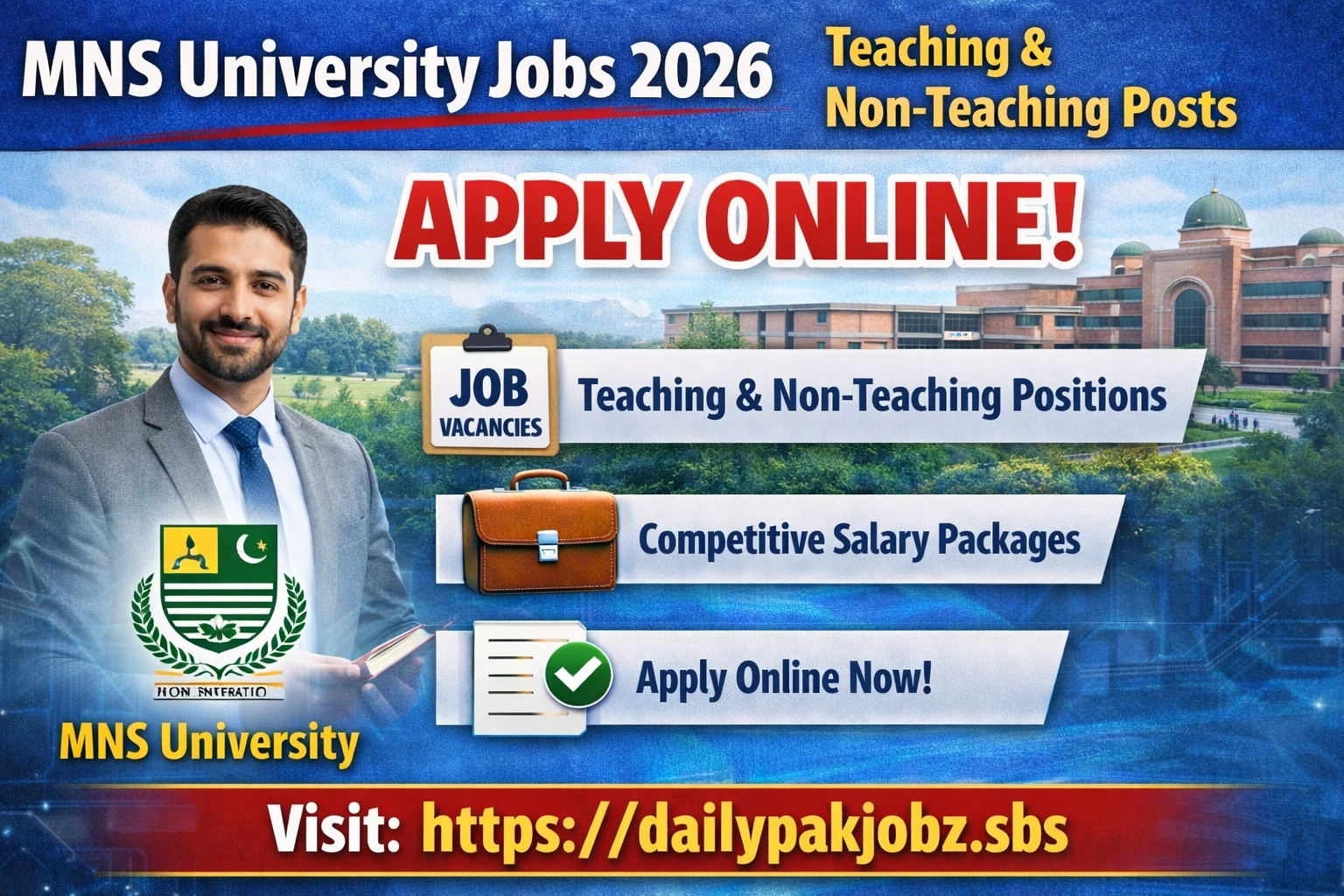 MNS University Jobs 2026