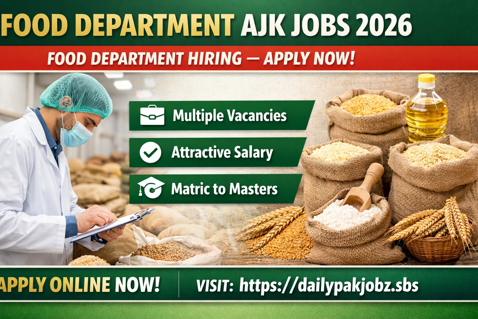 Food Department AJK Jobs 2026